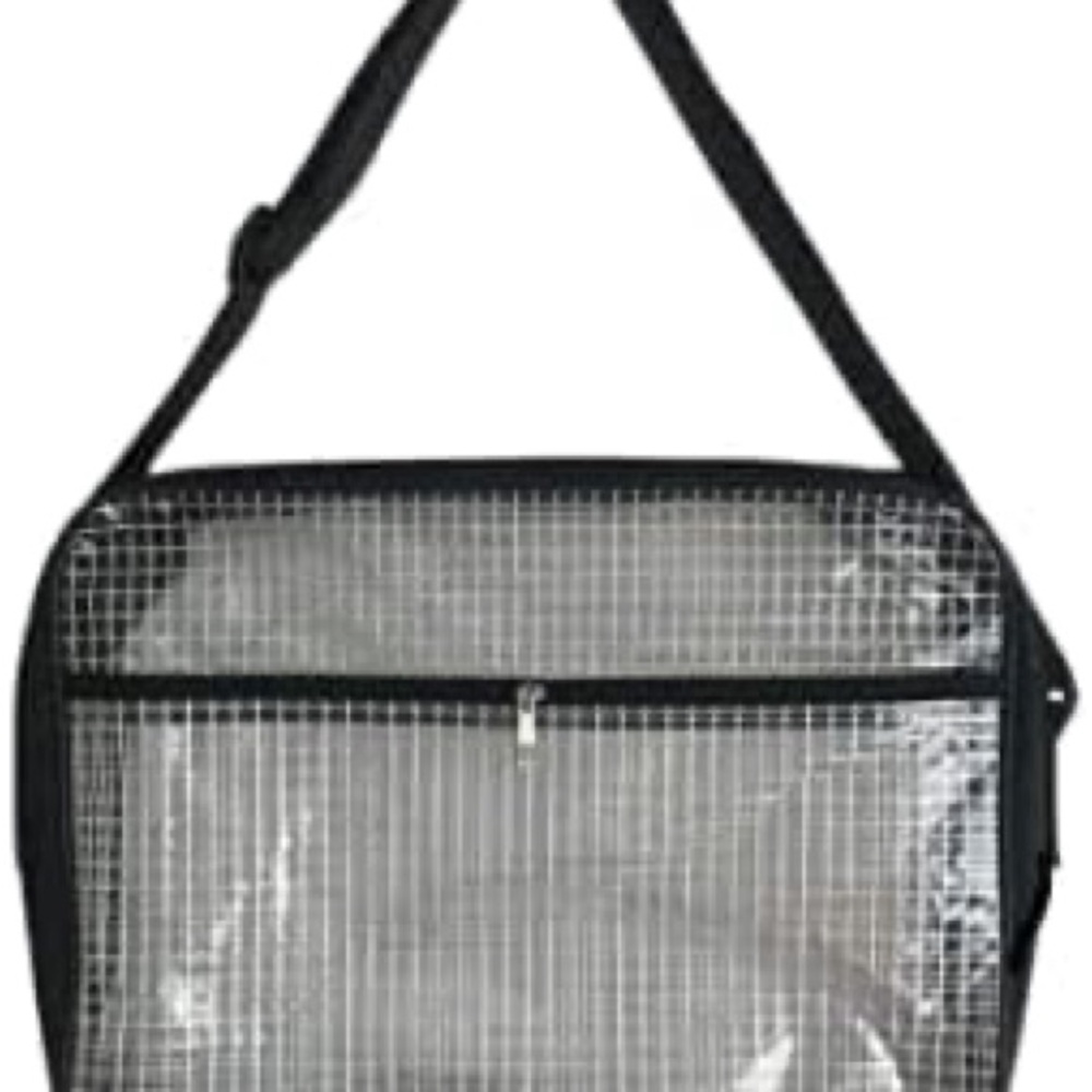 Transparent Grid Shoulder Bag